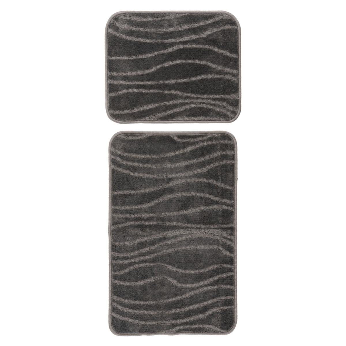 Badematte Lagoon 225 grau  2er-Set