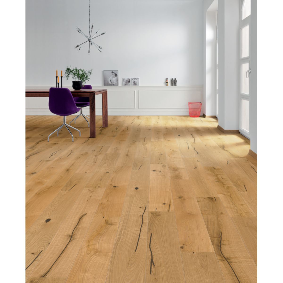 Living by HARO Parkett Landhausdiele 11mm 2V Eiche rustic strukturiert Naturöl Bild 2