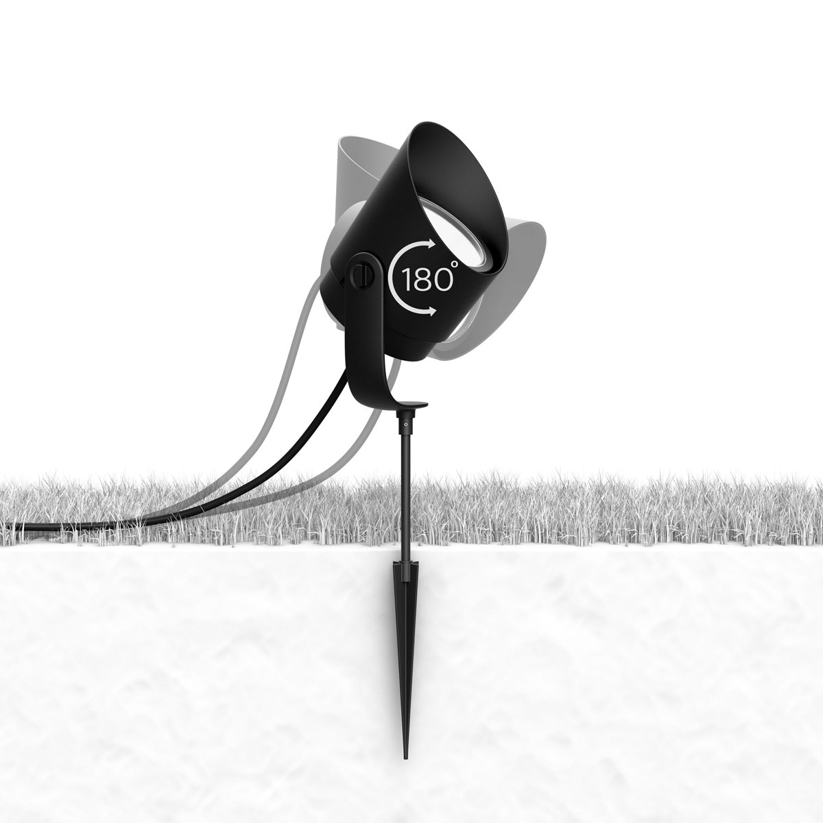 Philips Hue LED-Außenleuchte Lily XL 19 x 11,2 x 11,2 cm schwarz Bild 8