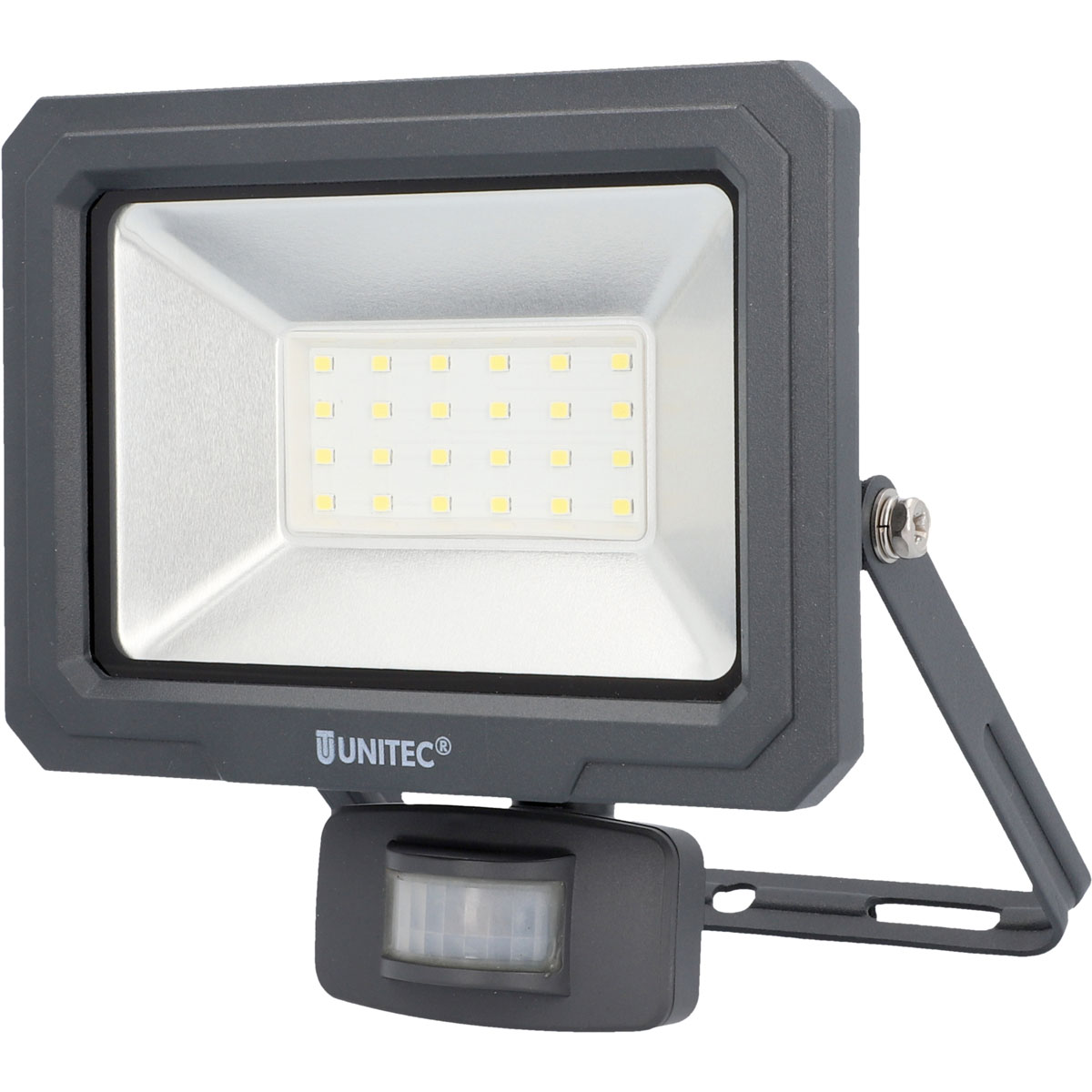 Unitec LED Wandstrahler mit Bewegungsmelder 30W 2400lm anthrazit Bild 1