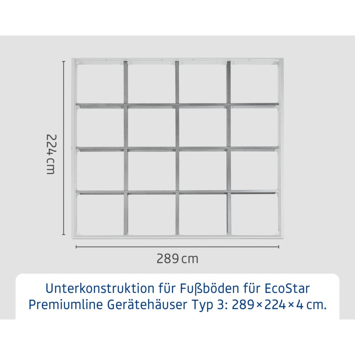 EcoStar  Aluminium-Unterkonstruktion für Fußböden GH2 Typ3 Bild 5