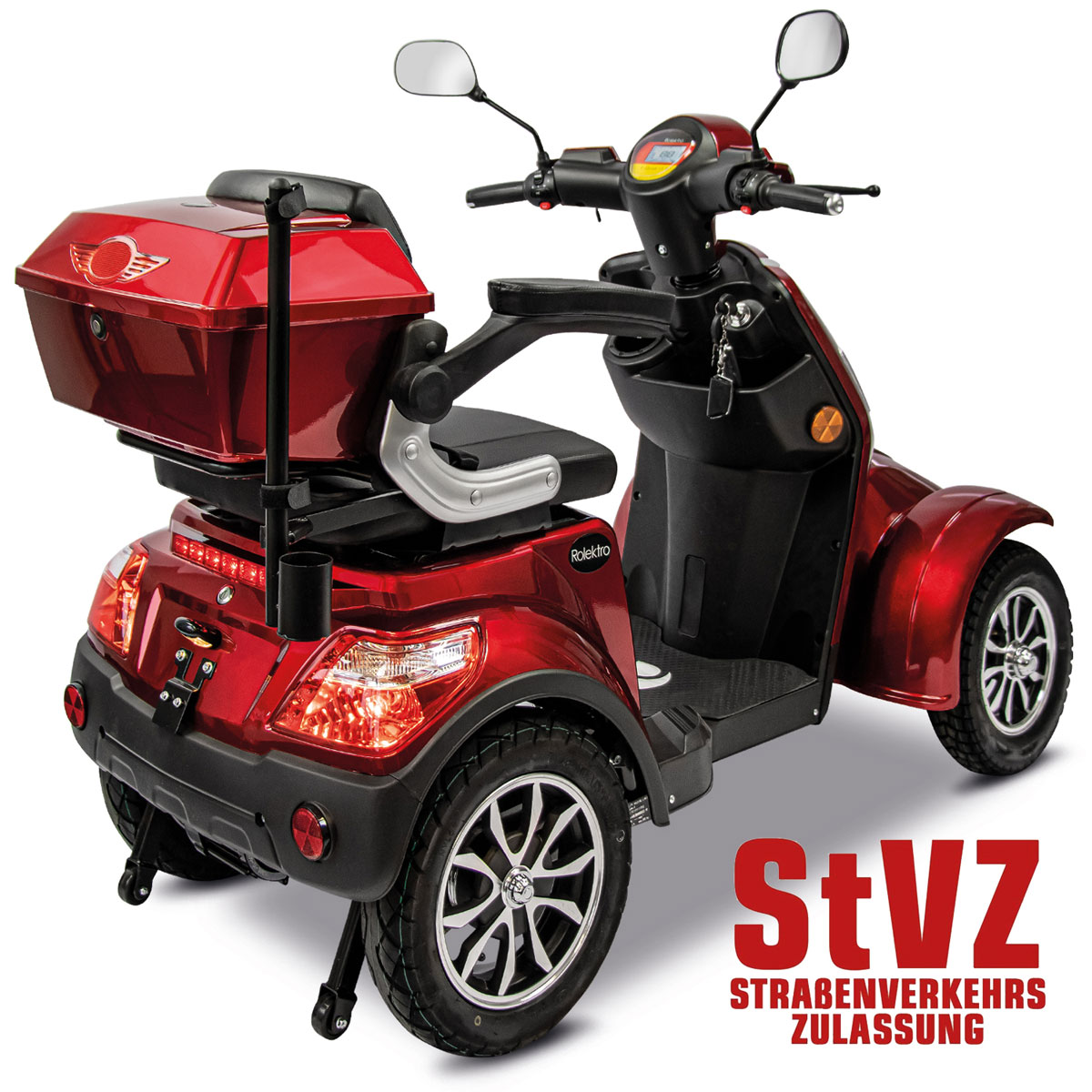 Rolektro E-Quad 15 V.3 Lithium Rot 60V-30Ah Akku 1000 Watt Bild 5