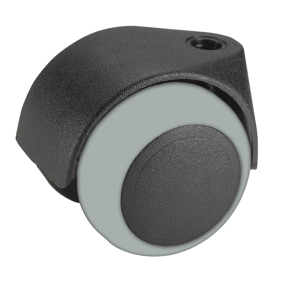 Dörner + Helmer Doppelrolle für empfindliche Böden mit Rückenloch 50 mm