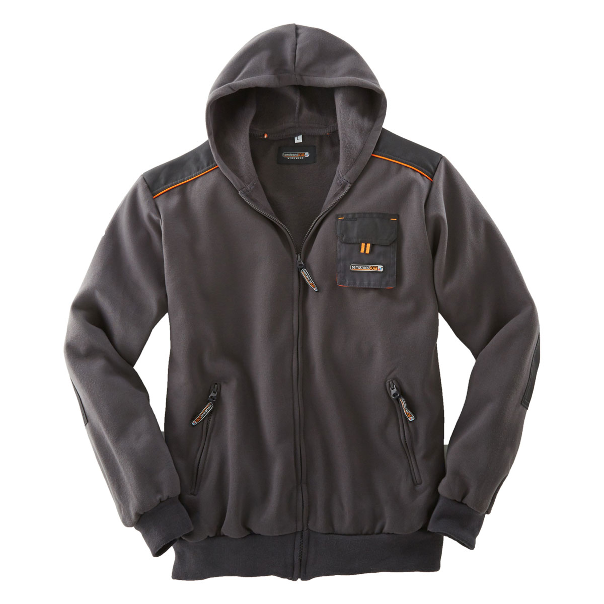 Terratrend Sweatjacke dunkelgrau-schwarz Größe 3XL