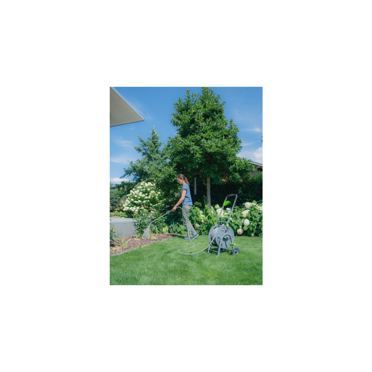 GEKA  Schlauchwagen Stahl pulverbeschichtet Bild 11