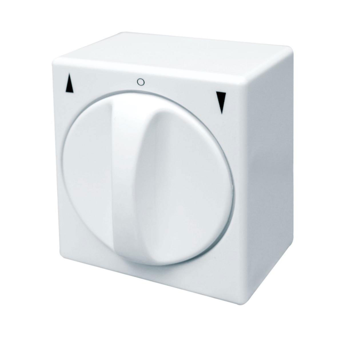 Schellenberg Tast-Rast-Drehschalter Aufputz weiß Bild 1