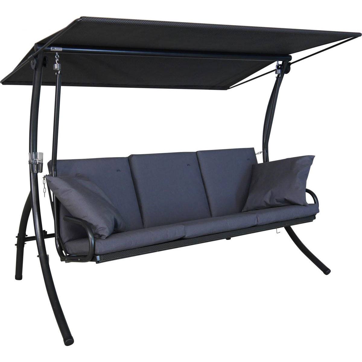 Angerer Freizeitmöbel GmbH Hollywoodschaukel 3-Sitzer Elegance Sun anthrazit  Bild 1