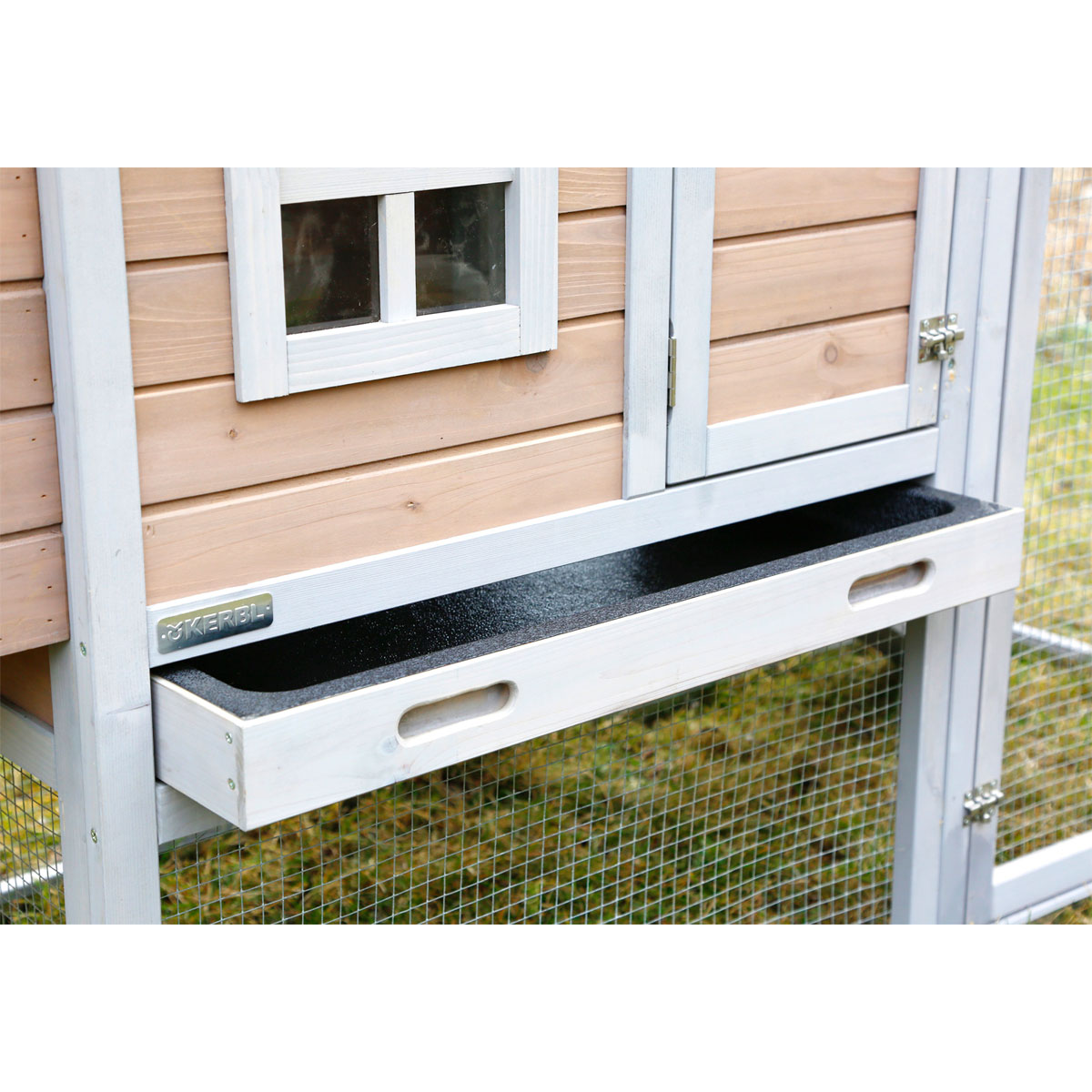 Hühnerstall Bonny 181 x 118 x 65 cm beige-weiß Bild 5