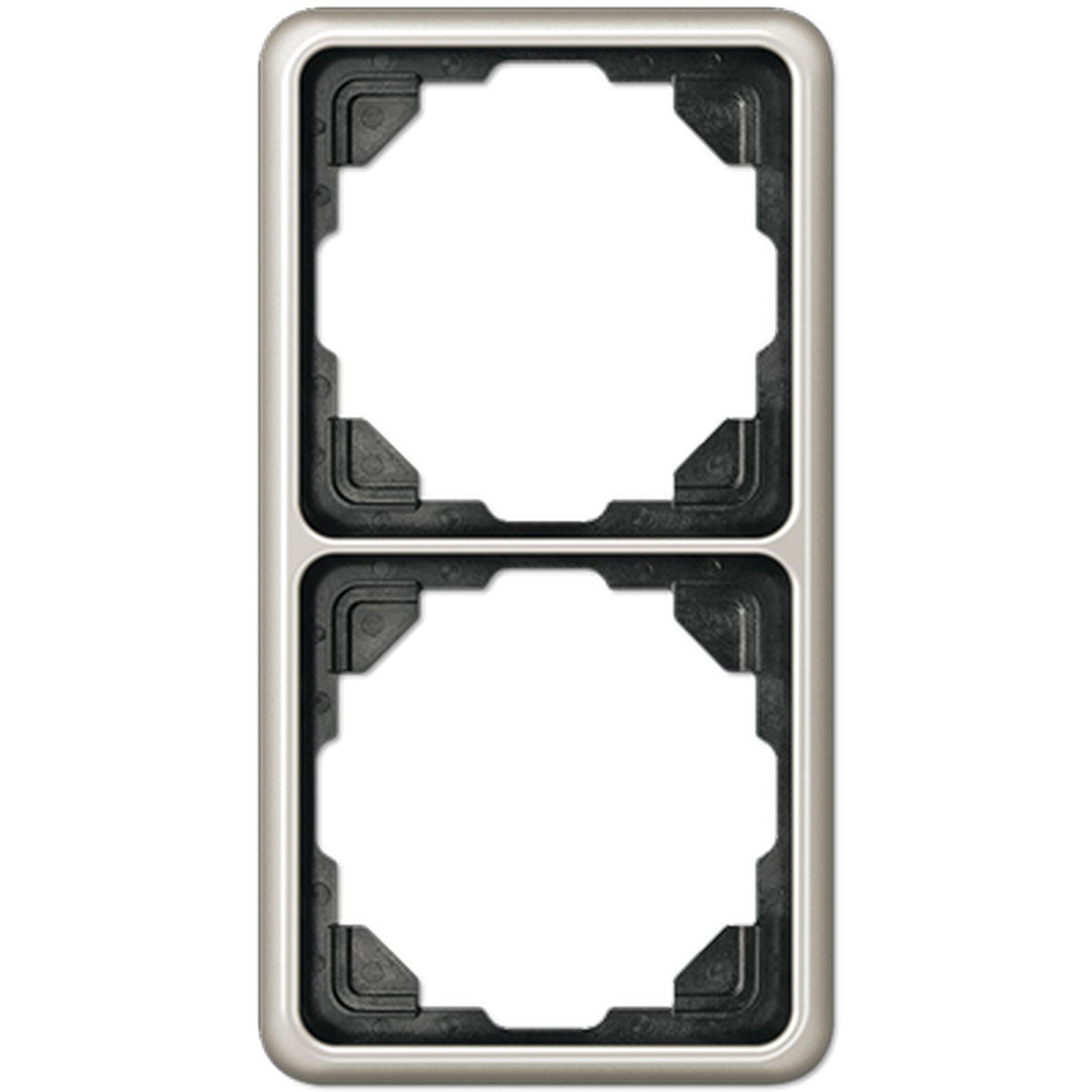 Jung Abdeckrahmen CD 500 platinfarben 2-fach