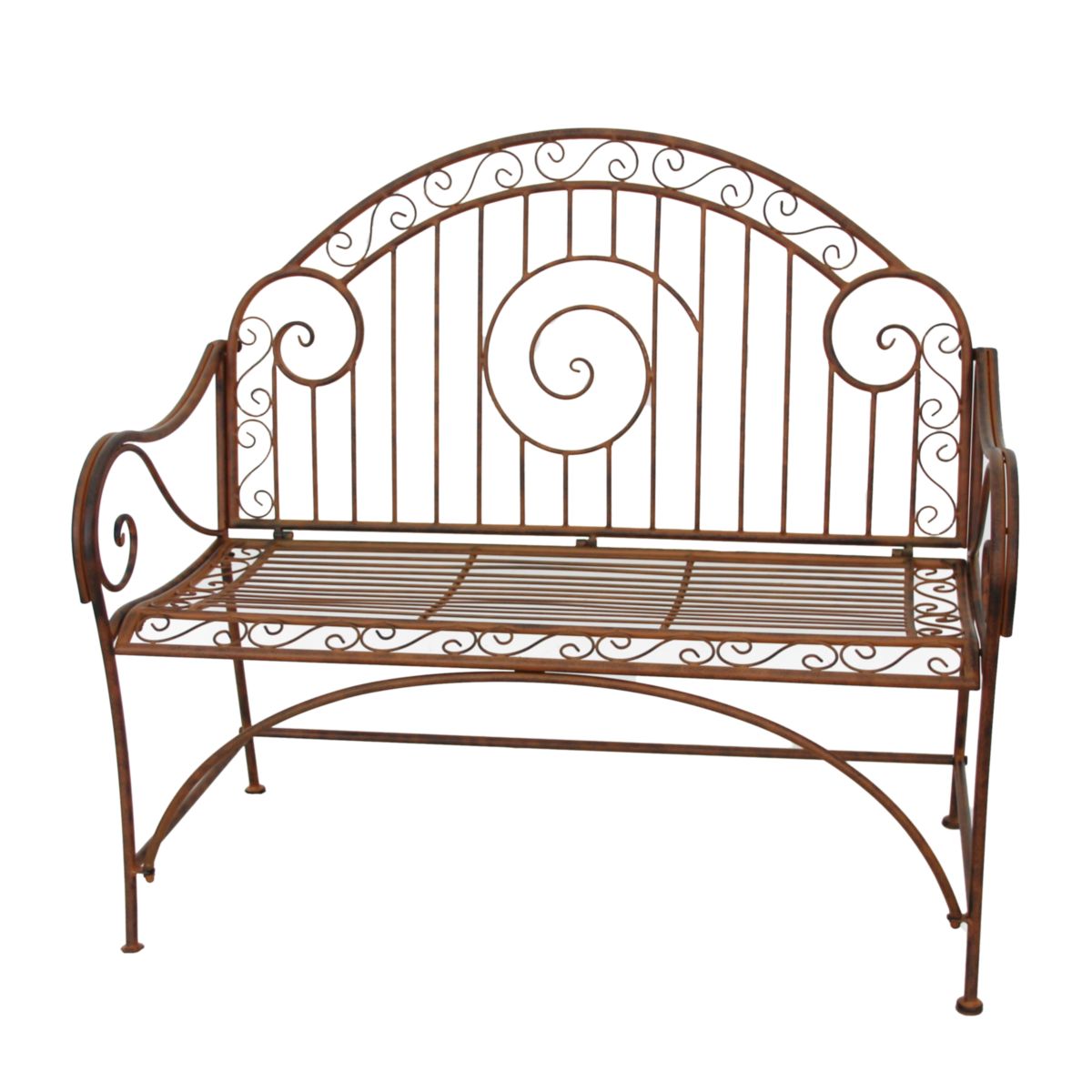 Garden Pleasure Bank CAMEROON Stahl, glatt, rostoptik