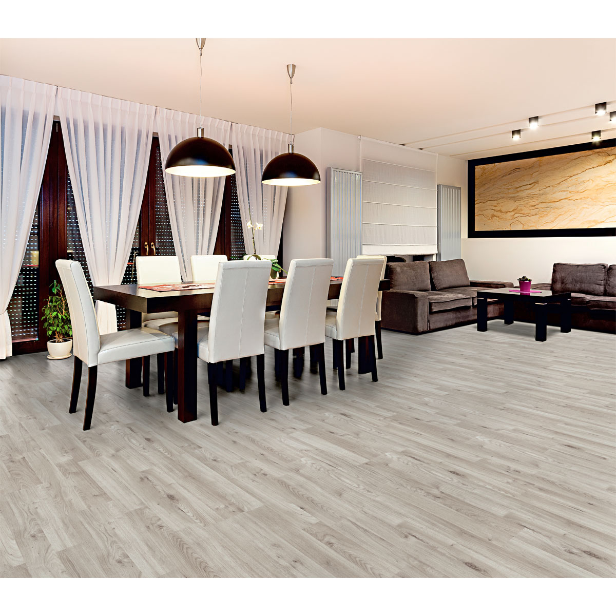 Specht Laminatboden Classic Bergmanns Eiche grau 138 x 19,3 cm Bild 4