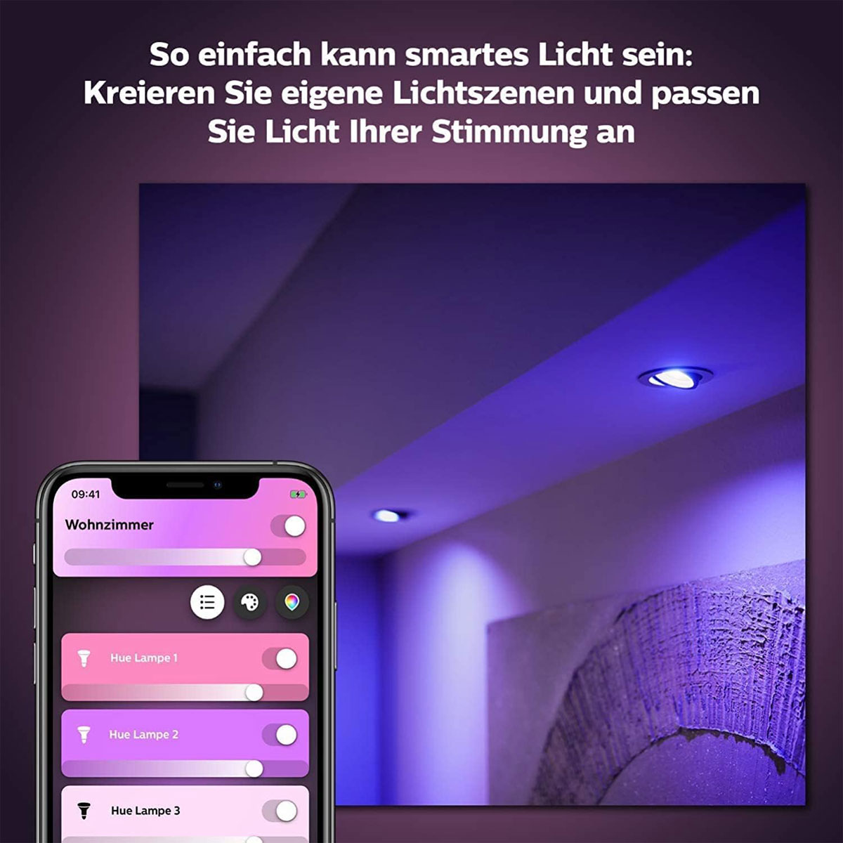 Philips Hue LED-Reflektor White und Color Ambiance GU10 5,7W Bild 9