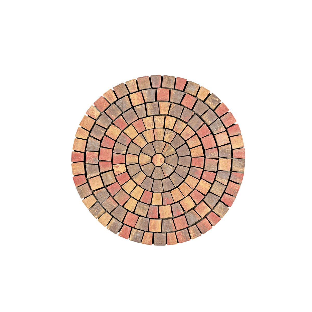 Lusit  Pflasterstein rund 5 cm weinlaub