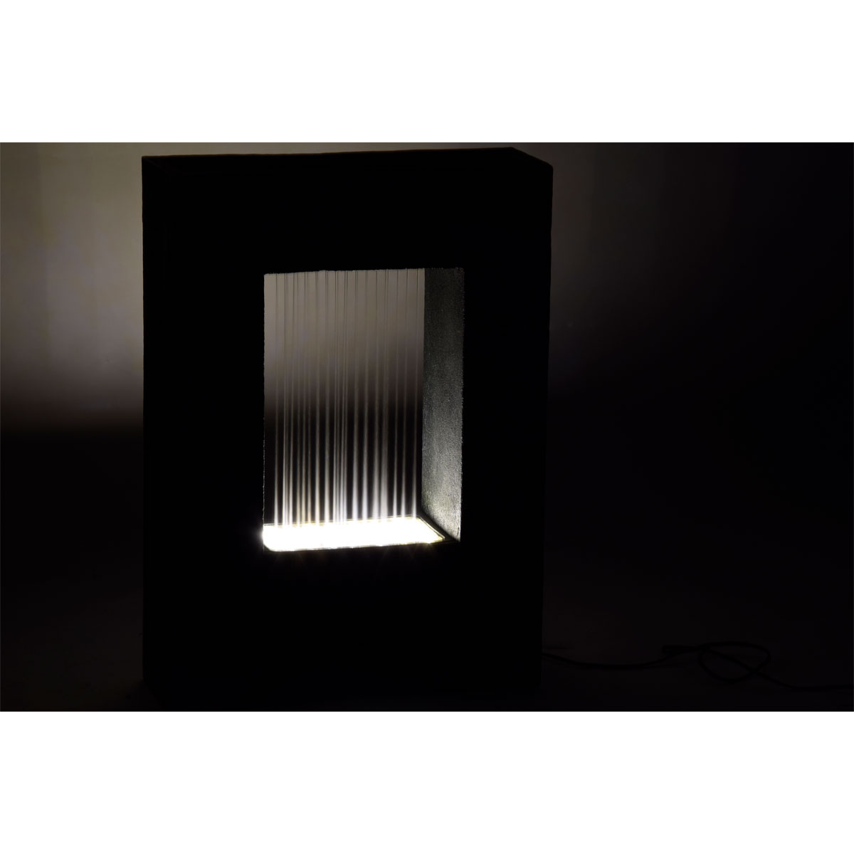 dobar XL Design-Gartenbrunnen mit Pflanzkasten 76 x 54,5 x 19 cm dunkelgrau Bild 4