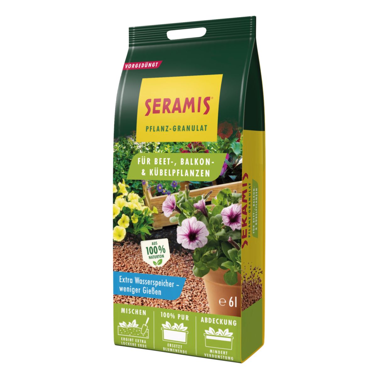 Seramis Pflanz-Granulat für Beet-, Balkon- & Kübelpflanzen 6 l