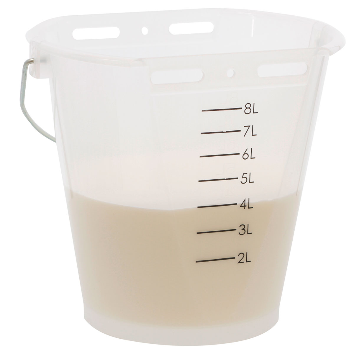 Tränkeeimer 8 L weiß-transparent Bild 2