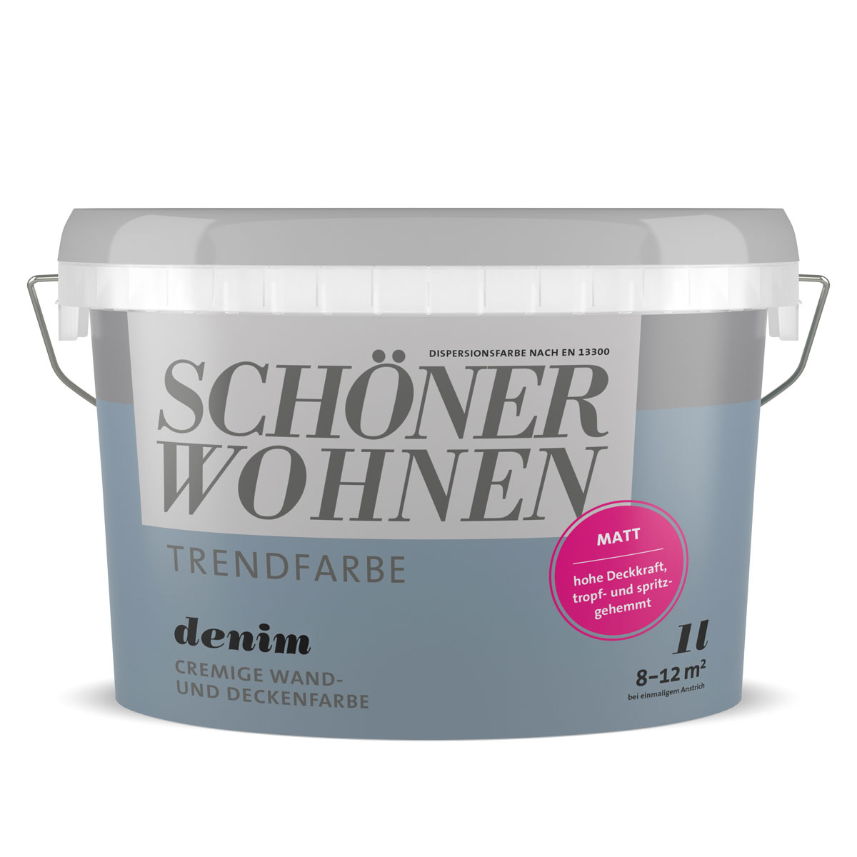 Schöner Wohnen Farbe Trendfarbe Denim matt 1 L Bild 1