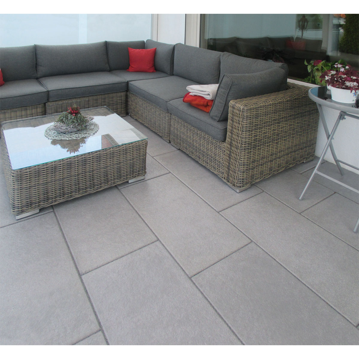 Diephaus  Terrassenplatte No 1 Gallant Mittelgrau 80 x 40 x 4 cm Bild 2