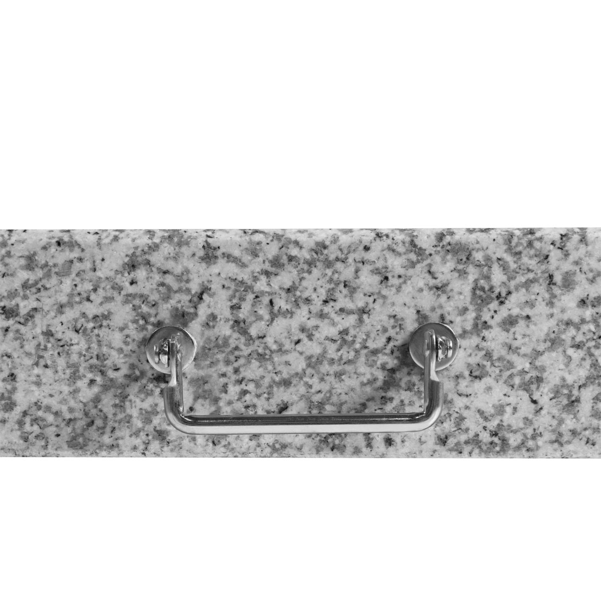 Doppler Granit Grundplatte 140 kg 80 x 80 x 8/14 cm mit 4 Rollen grau Bild 5