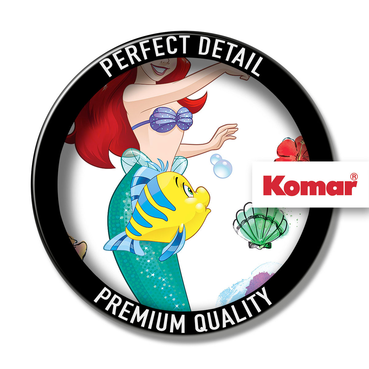 Komar  Selbstklebende Vlies Wandtattoo Ariel XXL 127x200 cm Bild 3