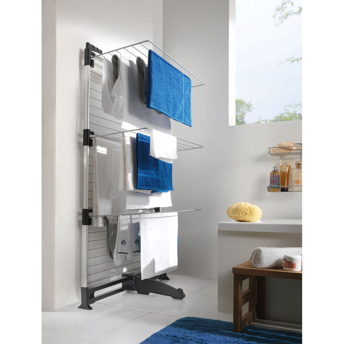 Metaltex Turm-Wäschetrockner Ciclone Vario 78 x 137 x 68 cm silber Bild 10