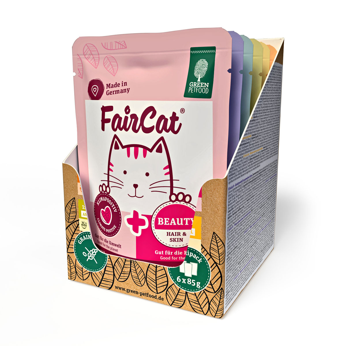 Nassfutter Multipack FairCat 6 x 85 g getreidefrei
