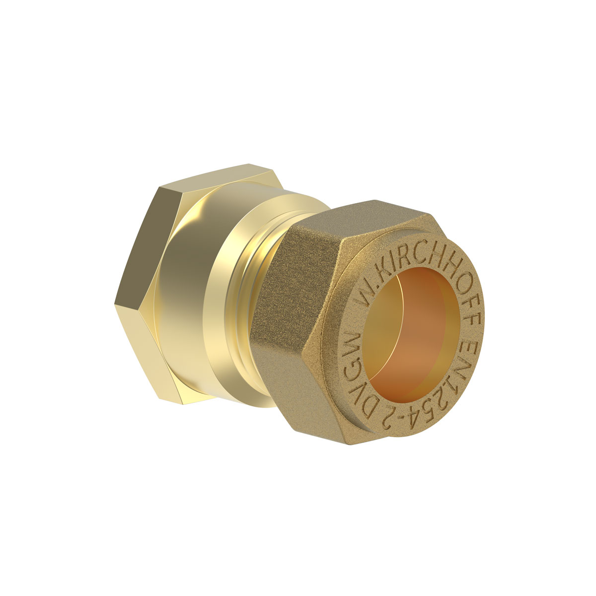 Kirchhoff Übergangsstück 18 mm x 1/2" Klemmfitting für CU-Rohr Bild 1