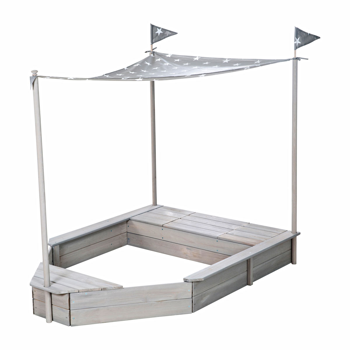 Sandkasten Boot 65 x 109 x 154 cm Bild 1