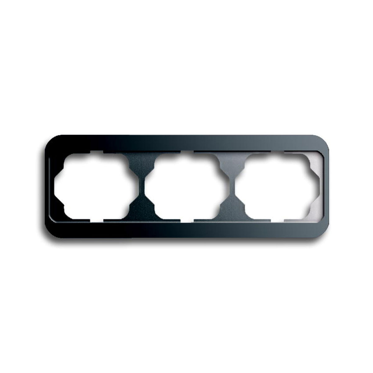 Busch-Jaeger Abdeckrahmen Alpha Nea platinfarben 3-fach Waagerecht