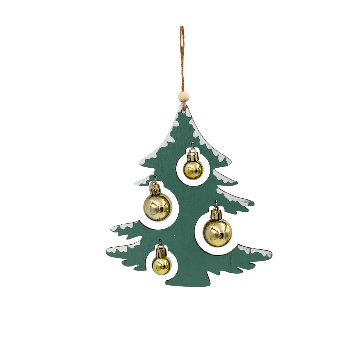 Tür-Hänger Tanne 16x18cm grün Holz/Kunststoff