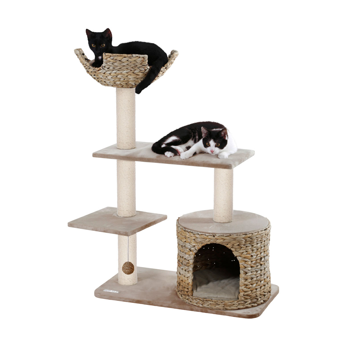 Kratzbaum Banana Leaf Jade 70 x 102 x 38 cm beige Bild 5