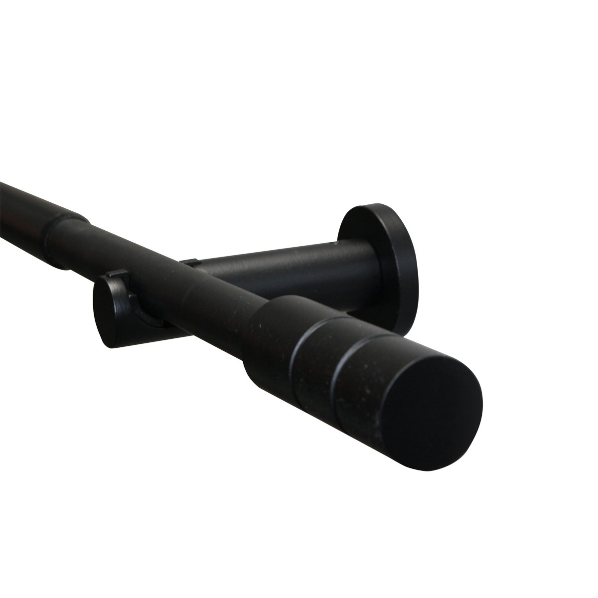 Gardinia Gardinenstange Kreta Zylinder 190-340 cm schwarz-matt Bild 4