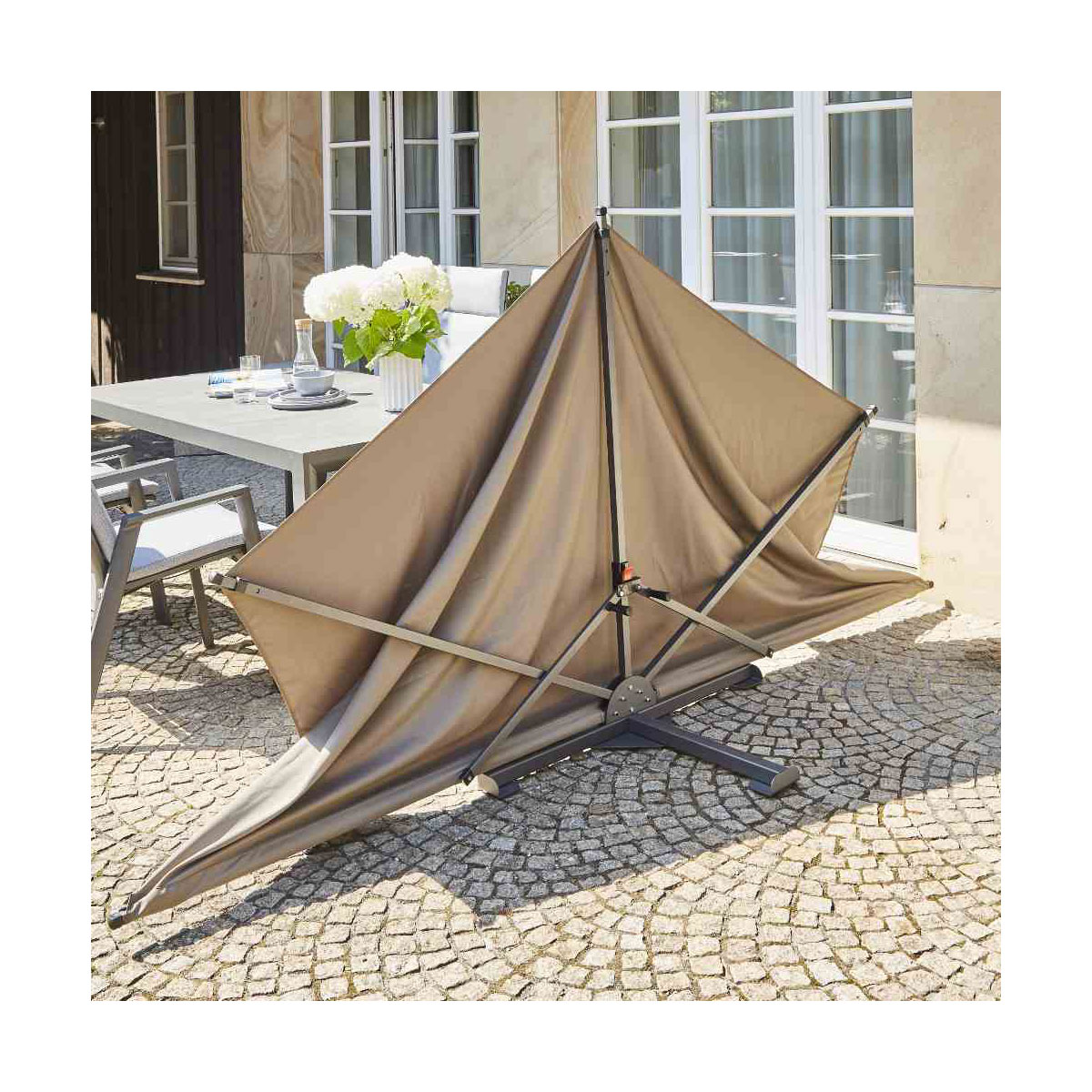 Siena Garden Faltbarer Sichtschutz Ben 150 x 280 cm taupe Bild 6