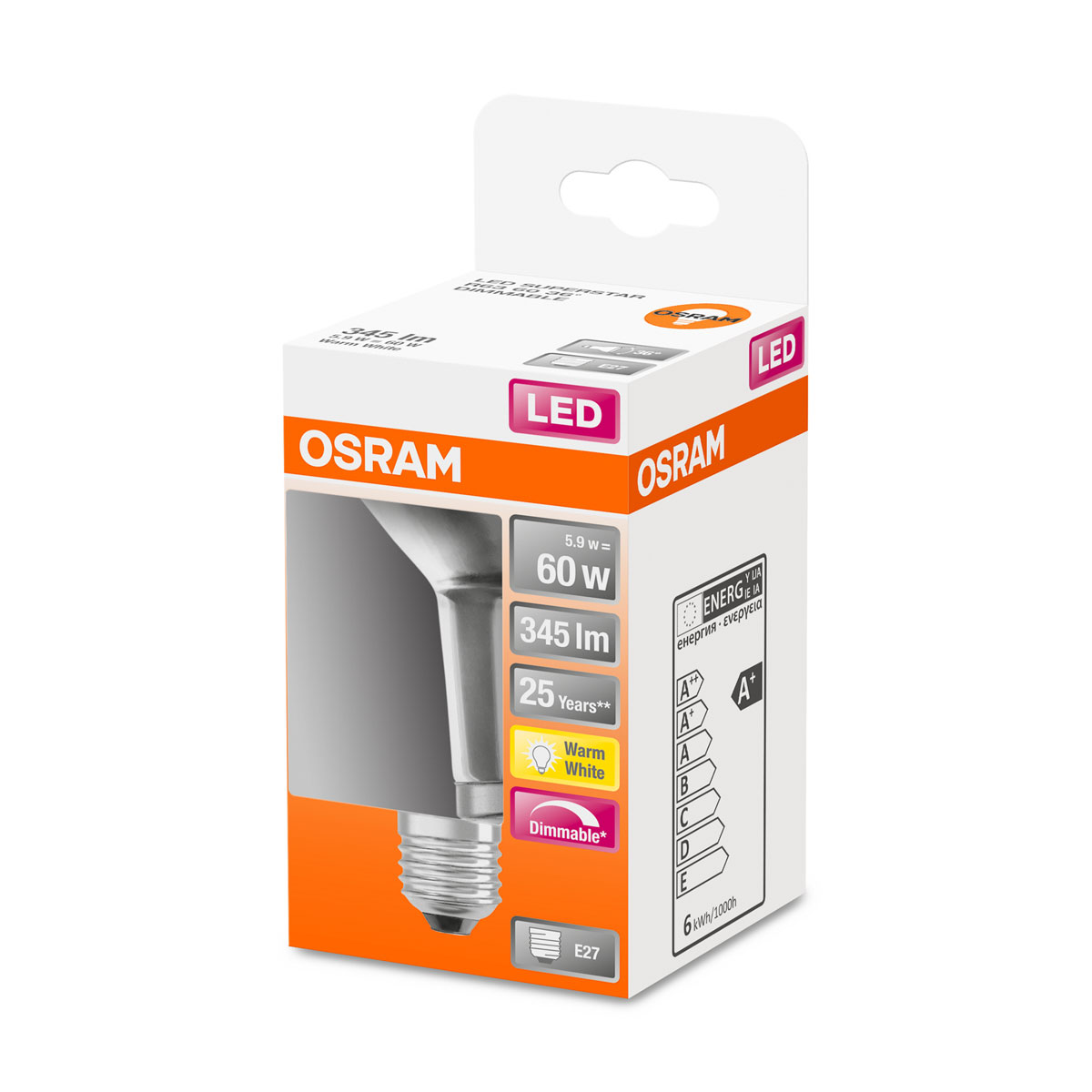 Osram LED-Reflektor dimmbar E27 warmweiß R63 Bild 2