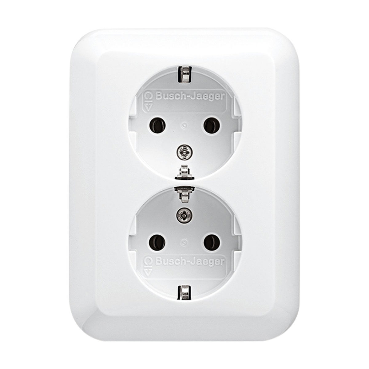 Busch-Jaeger  Doppelsteckdose Alpha Nea weiß