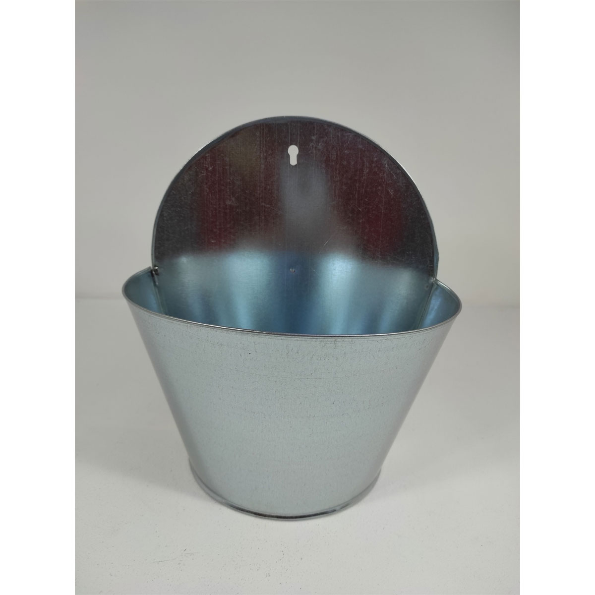 Eimer-Wandampel halbrund 26 cm verzinkt Bild 1
