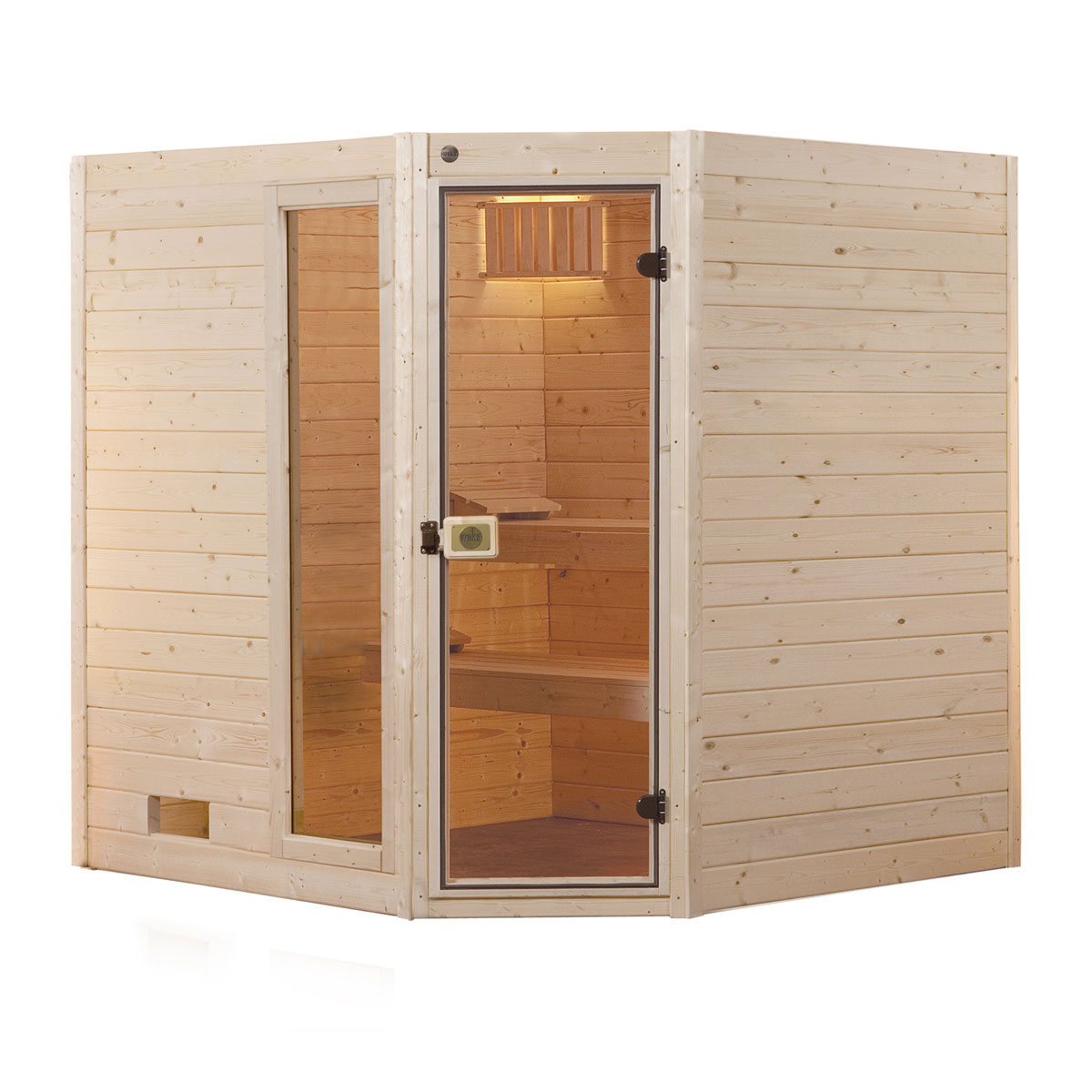 Weka Massivholzsauna „Valida Eck 2“, GTF Bild 1