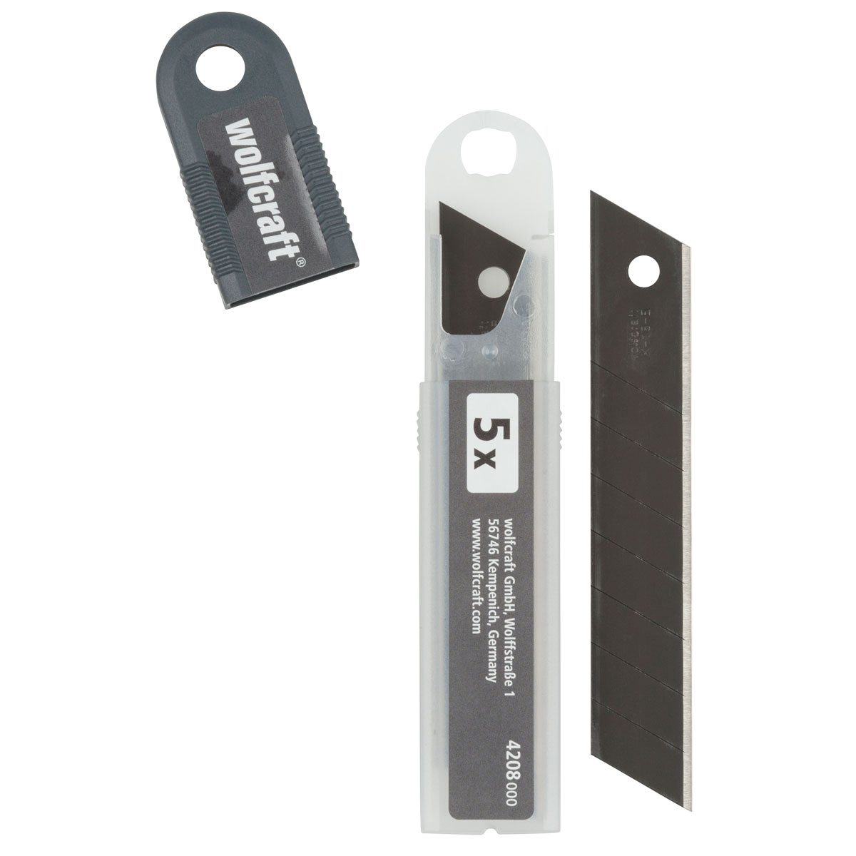 Wolfcraft  5 Profi-Sharp-Abbrechklingen 18 mm schwarz Bild 5
