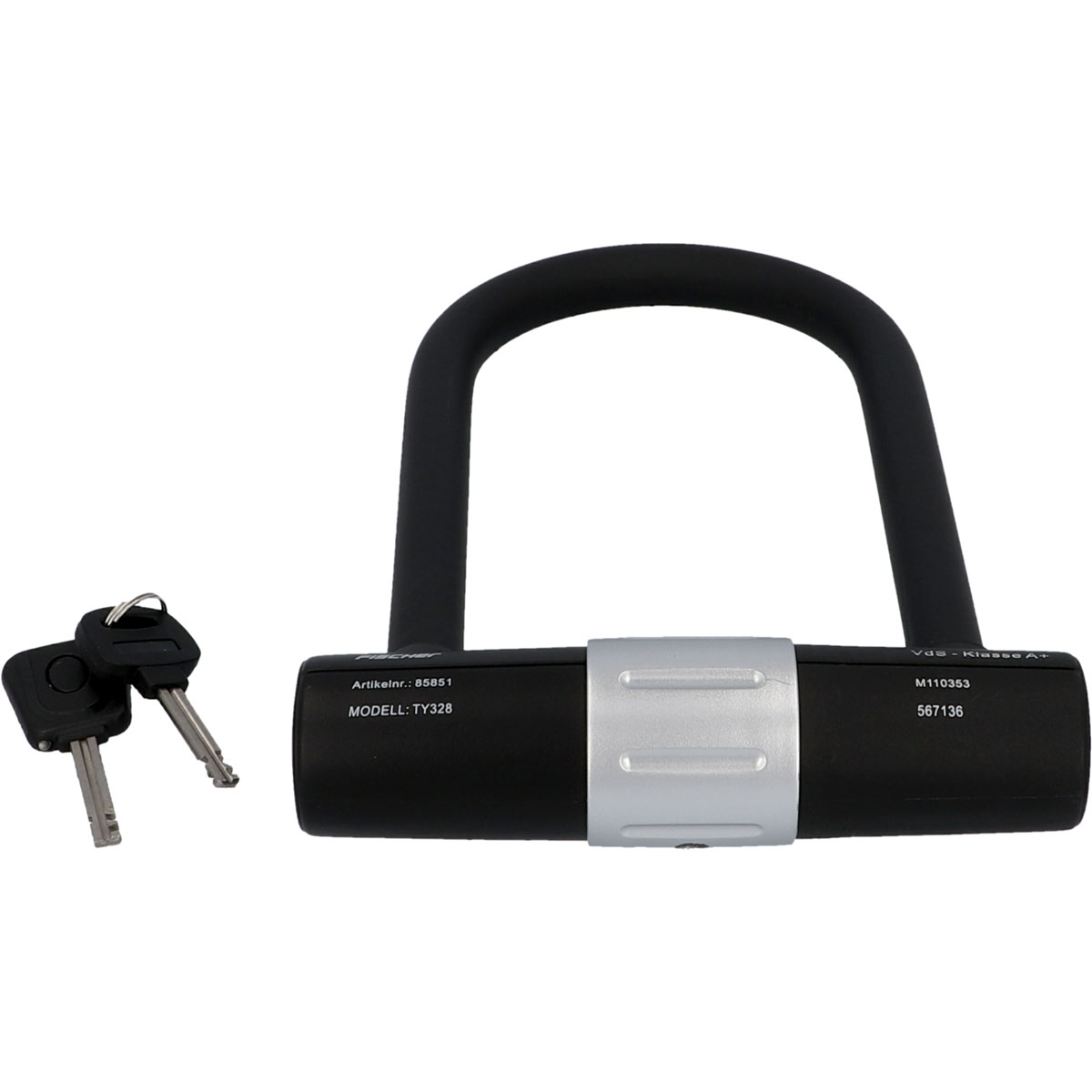 Fischer  Bügelschloss mit Halter