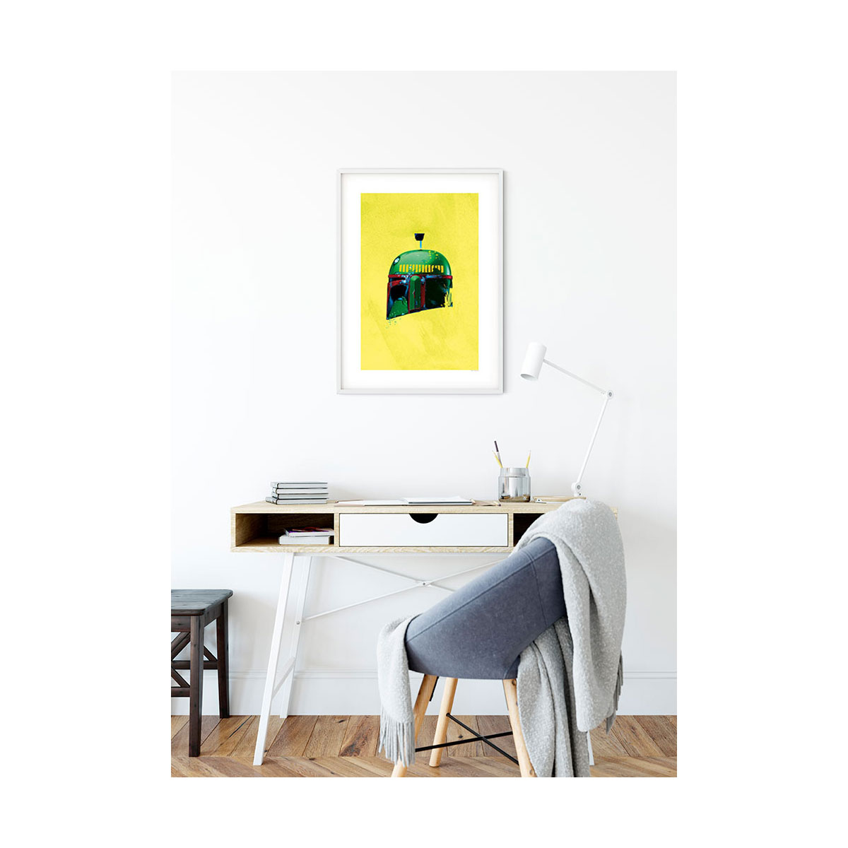 Komar  Wandbild Star Wars Classic Helmets Boba Fett 30x40 cm Bild 3