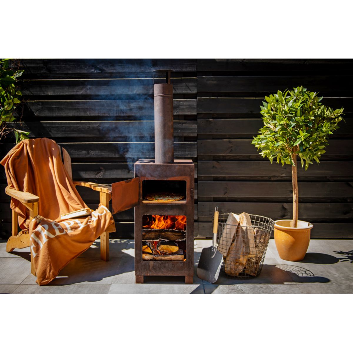 Terrassen- & Pizzaofen 38,9x39,9x140,5 cm Bild 3