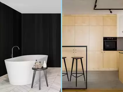 Zeitloses Design in Bad und Küche