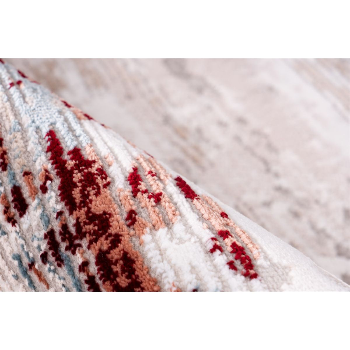 Akropolis 325 Grau / Lachsrosa 80cm x 150cm Bild 3