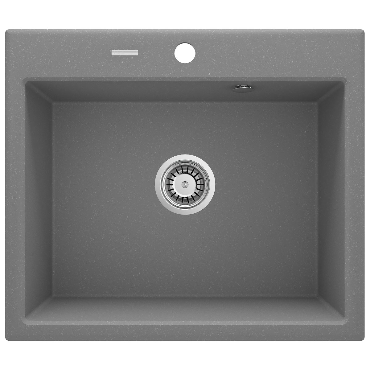 deante  1 Becken Granitspüle ANDANTE ohne Abtropffläche grau metallic