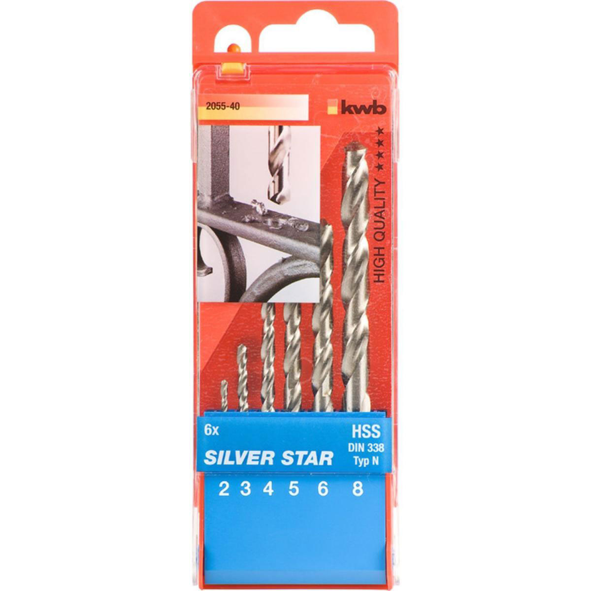 kwb  Spiralbohrer Silver Star 6 teilig Bild 2