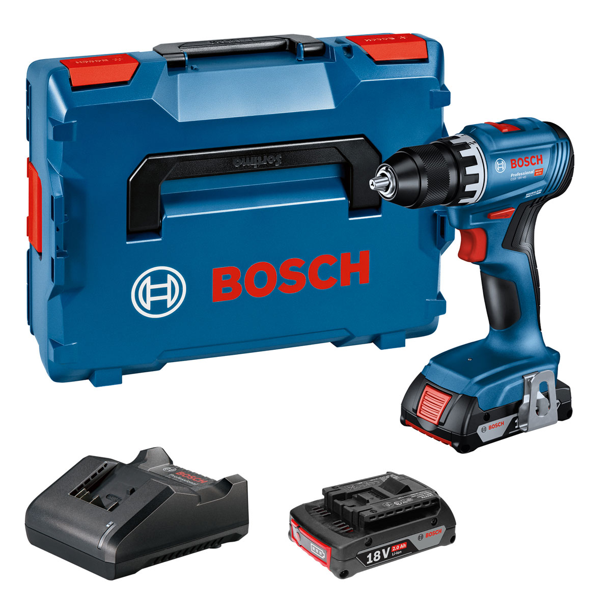 Bosch Akku-Bohrschrauber GSR 18 V-45 Professional in L-BOXX 136