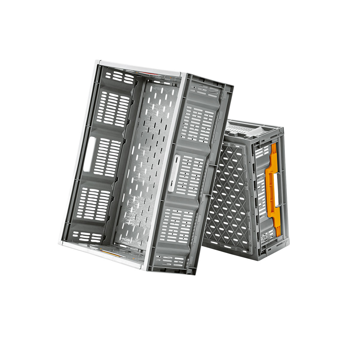 Klappbox grau 60 x 22 x 40 cm Bild 2