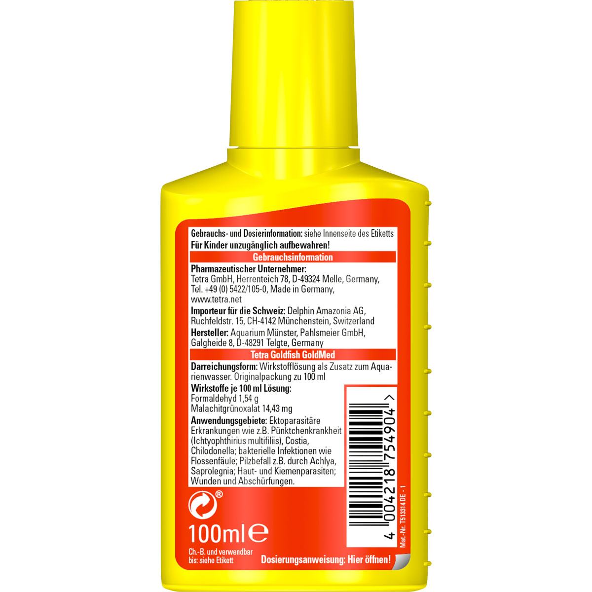 Tetra Aquariumpflege Goldfish GoldMed 100 ml Bild 2