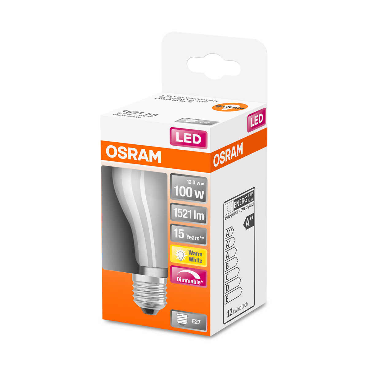 Osram LED-Glühlampe E27 dimmbar 100W matt Bild 2