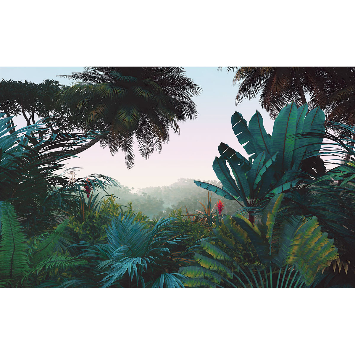 Komar  Vlies Fototapete Jungle Morning 400x250 cm Bild 2